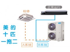 美的十匹一拖二轻商
