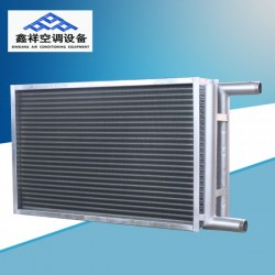 山东空调机组铜管表冷器, 铜管表冷器外框端板采用镀锌钢板制成，硬度高、强度足、寿命长、